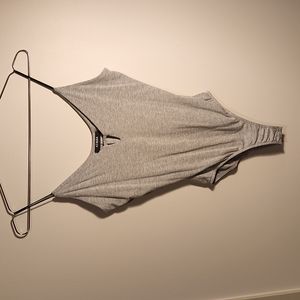 Gray bodysuit